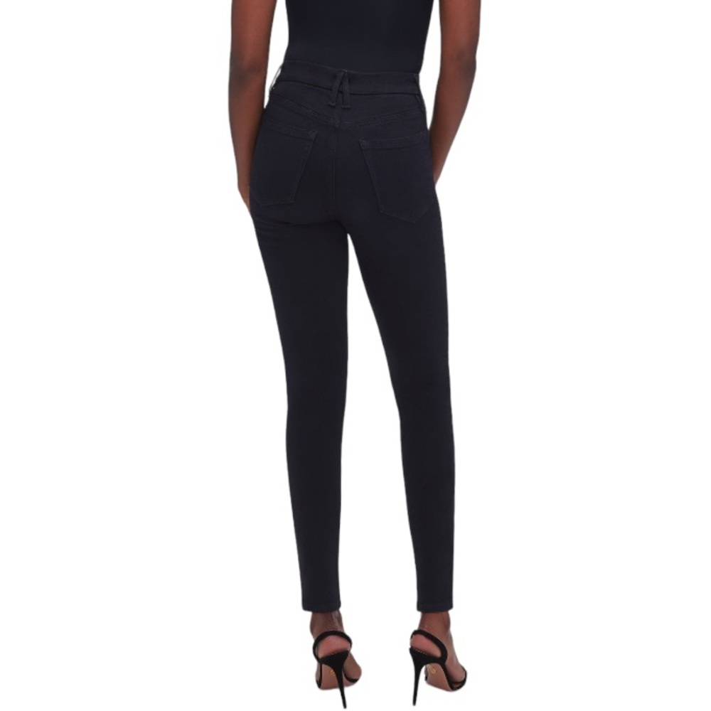NWT Good American x Calik Denim Always Fits Good Legs Skinny Jeans Black size 6 - Picture 3 of 13